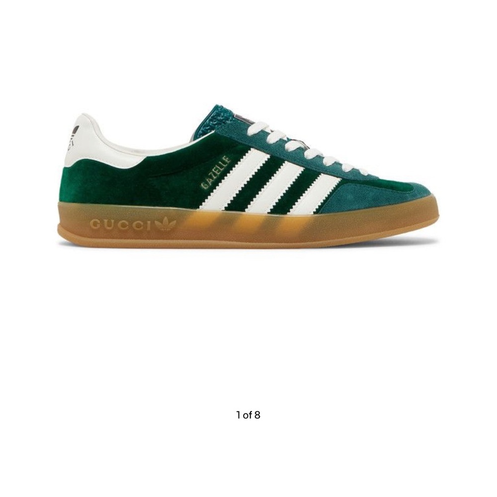 Gucci Men's Green and White Sneakers